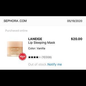 Laniege lip sleeping mask